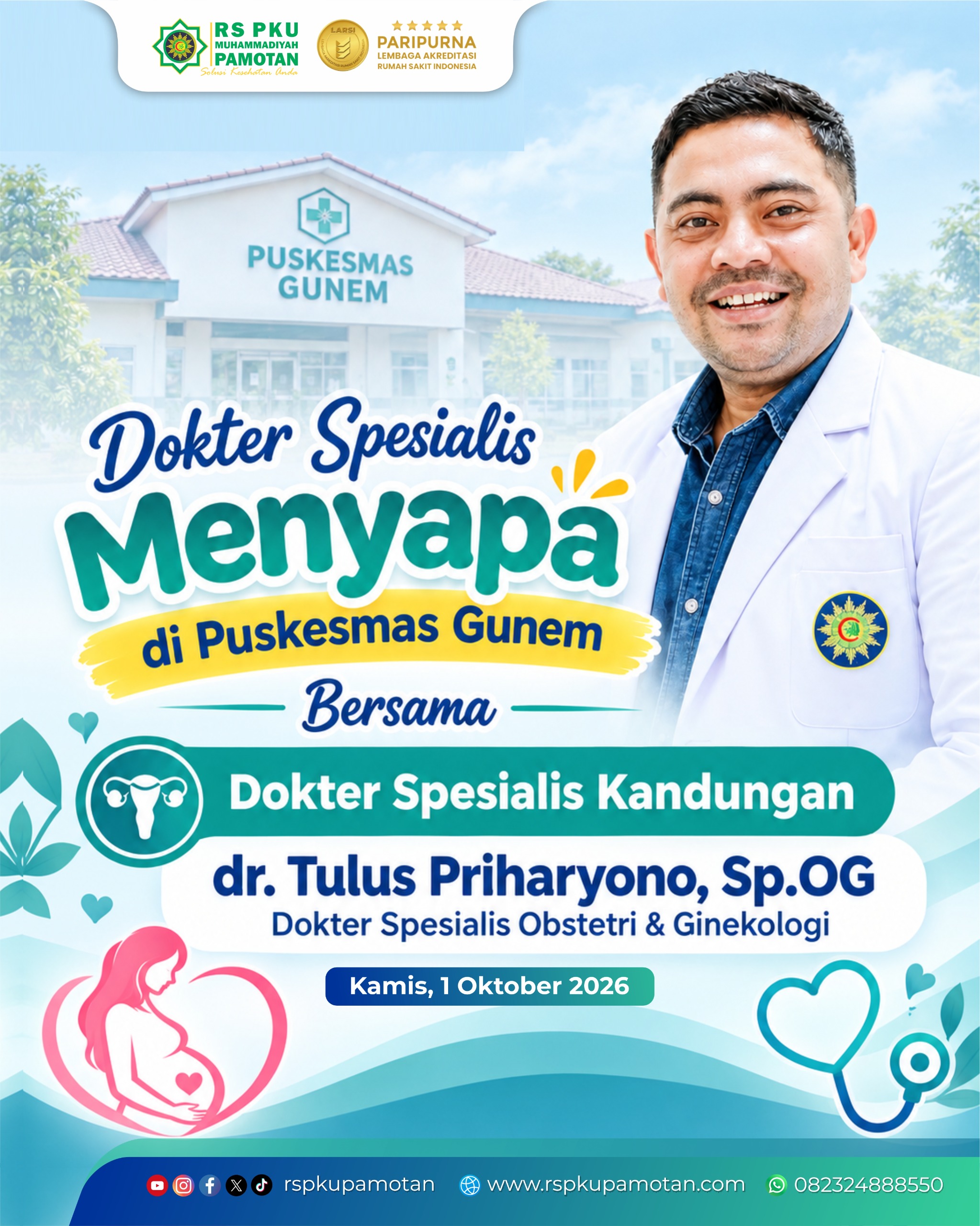 Dokter Spesialis Menyapa, Puskesmas Gunem Hadirkan Dokter Spesialis Kandungan